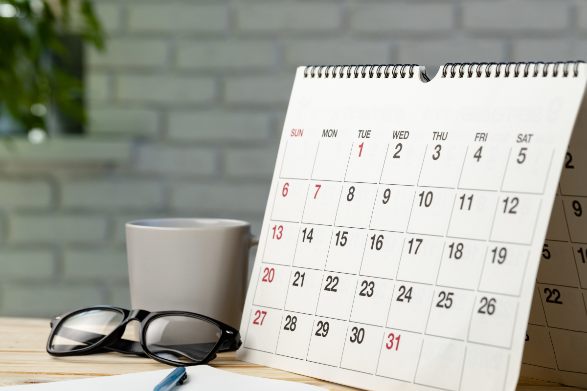 calendrier de bureau