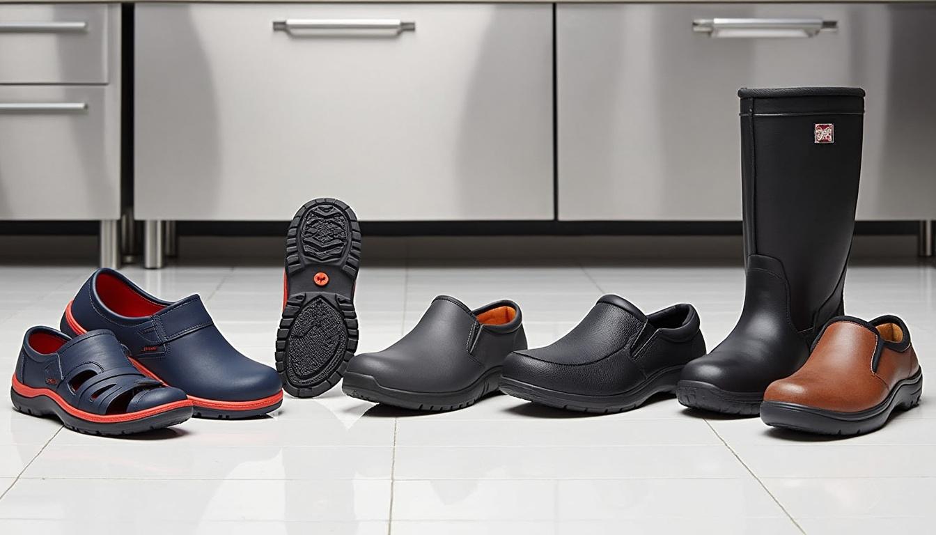 découvrez notre sélection de chaussures de sécurité pour la cuisine, alliant style moderne et fonctionnalité. profitez de prix abordables tout en garantissant votre confort et votre sécurité au travail. idéales pour les professionnels de la restauration, ces chaussures allient robustesse et esthétisme.