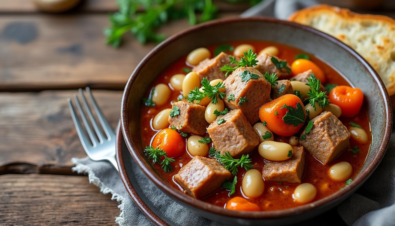 plongez dans la tradition culinaire avec notre délicieuse recette du cassoulet de castelnaudary. préparez un repas savoureux et réconfortant qui ravira vos convives. suivez nos étapes simples pour réaliser ce plat emblématique du sud-ouest de la france.
