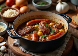 découvrez la délicieuse recette du cassoulet de castelnaudary, un plat traditionnel du sud de la france. savourez ce mélange parfait de haricots, viandes et épices pour un repas réconfortant et authentique.
