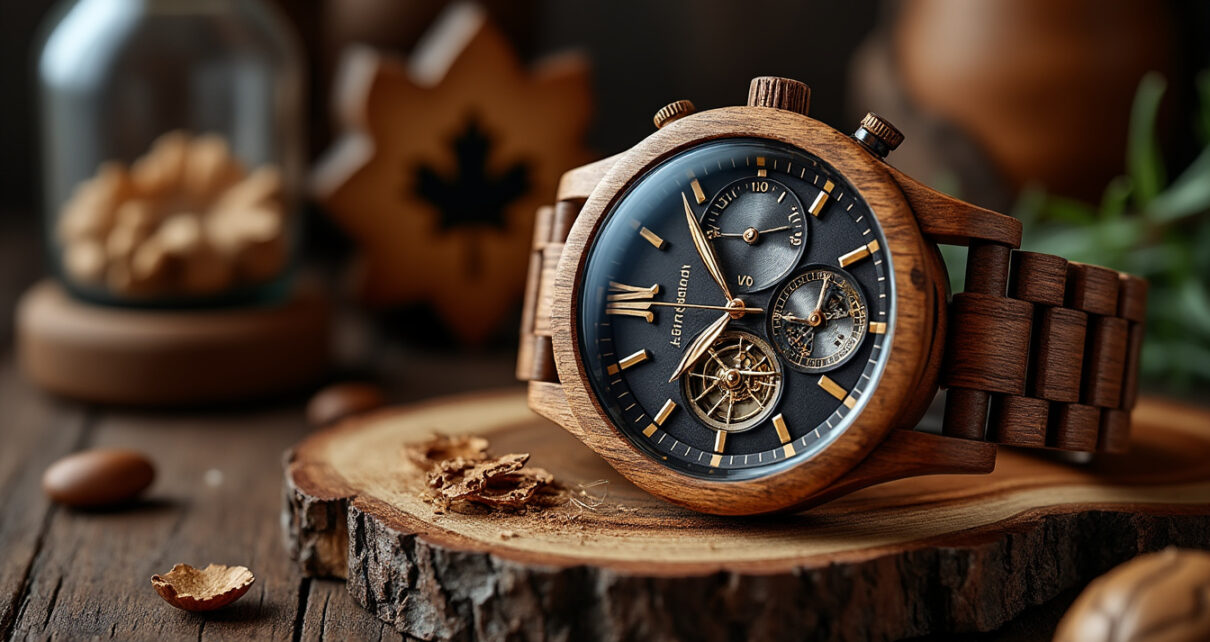 découvrez nos montres en bois fabriquées au québec : des accessoires uniques et écoresponsables qui allient élégance, savoir-faire local et histoire à porter au poignet.