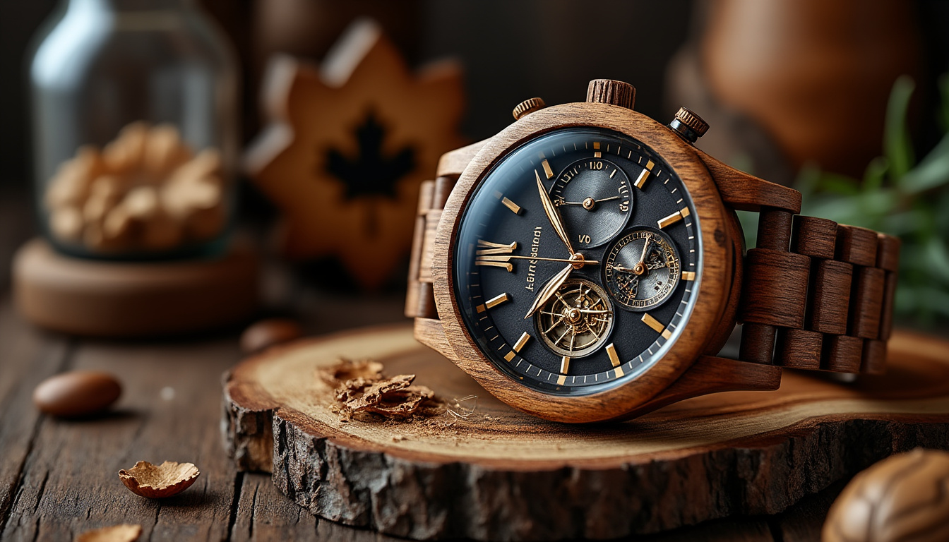 découvrez nos montres en bois fabriquées au québec : des accessoires uniques et écoresponsables qui allient élégance, savoir-faire local et histoire à porter au poignet.
