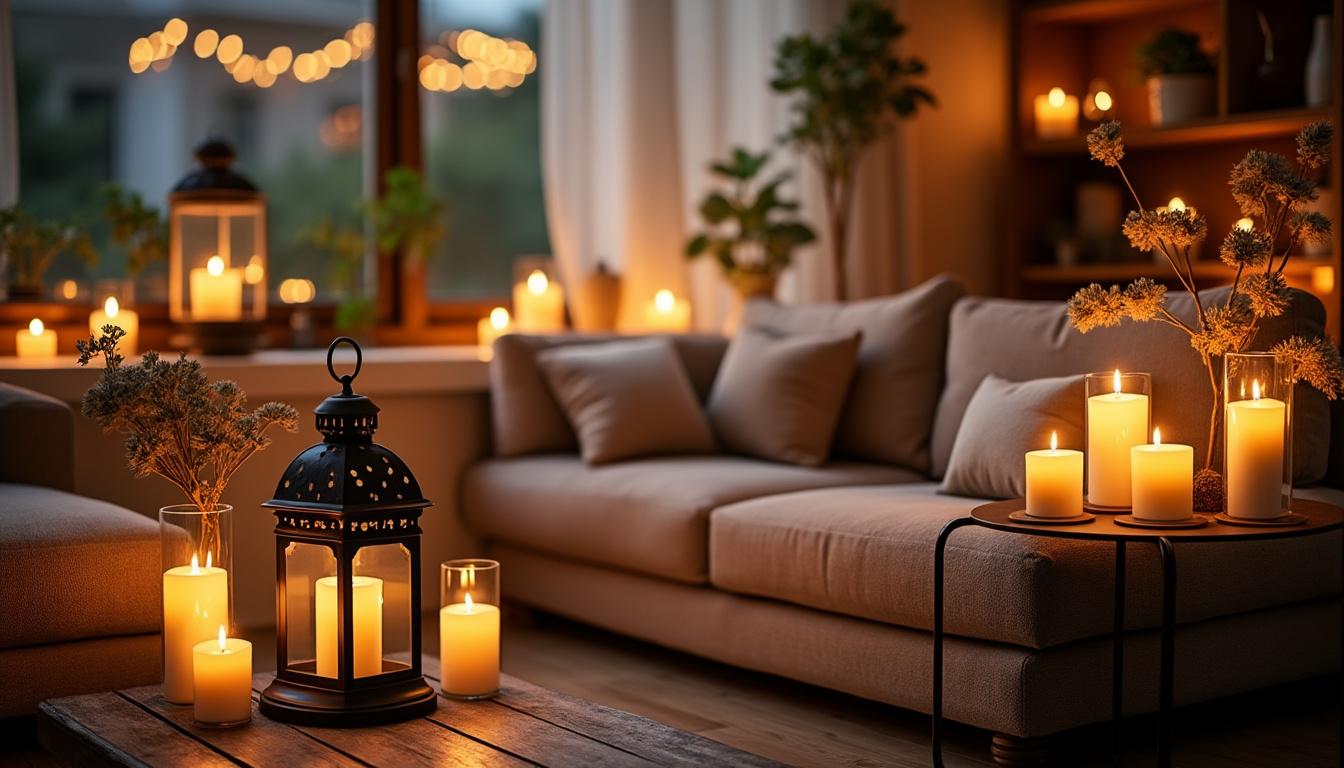 créez une atmosphère chaleureuse avec des bougies et lanternes en les associant à votre style personnel. découvrez nos conseils pour une déco unique et inspirante !