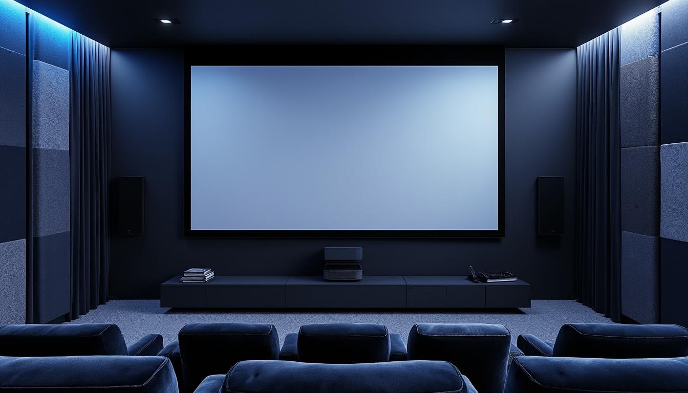découvrez notre sélection d'écrans de projection pour home cinéma, disponibles en versions fixes ou motorisées, pour une expérience visuelle optimale et immersive.