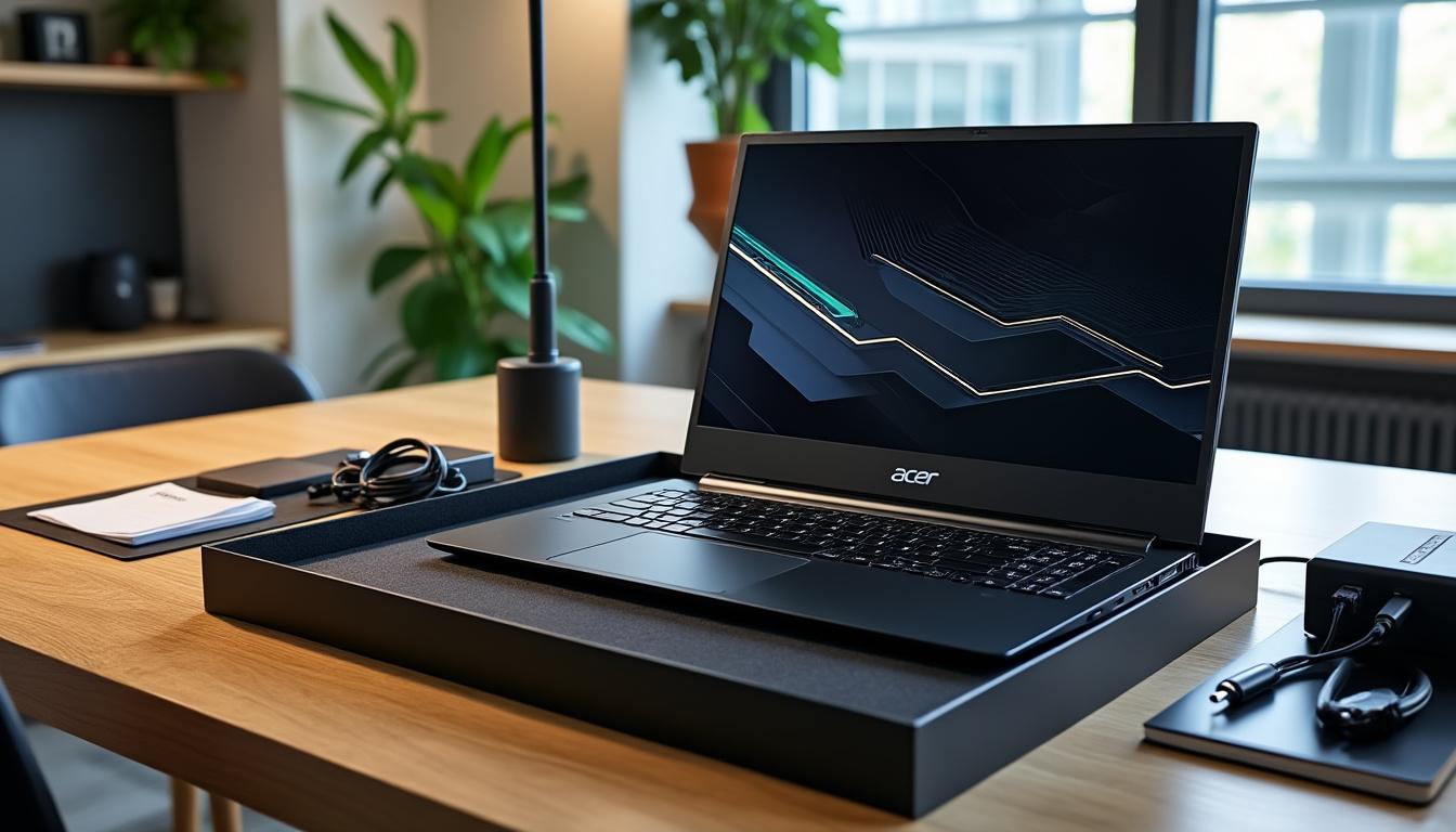 découvrez notre unboxing et premières impressions du nouvel ordinateur portable gaming acer 15 pouces, alliant performance et design pour une expérience de jeu optimale.