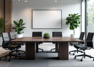 découvrez comment une table de réunion professionnelle peut transformer votre espace de travail en un lieu idéal pour des conférences efficaces et collaboratives.