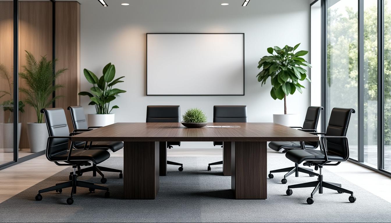 découvrez comment une table de réunion professionnelle peut transformer votre espace de travail en un lieu idéal pour des conférences efficaces et collaboratives.