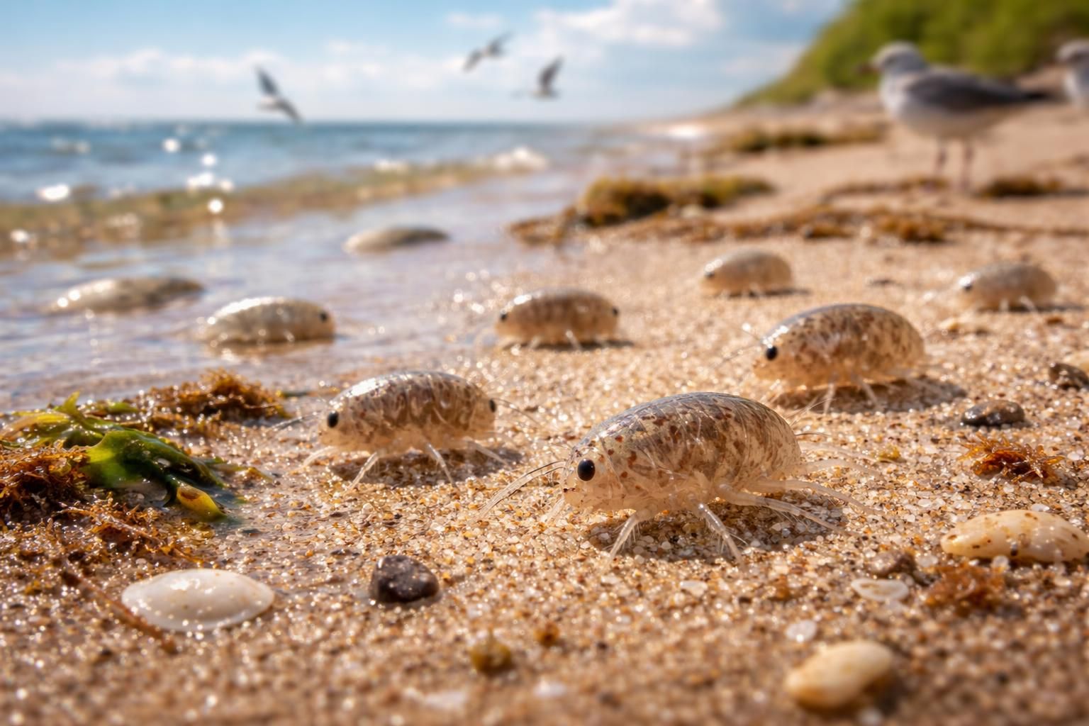 découvrez le rôle essentiel des puces de sable dans la chaîne alimentaire et leur impact fascinant sur l'écosystème marin.