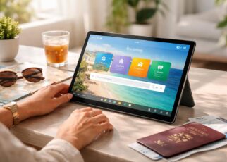 organisez facilement vos vacances en gérant hôtels, vols et locations directement depuis votre tablette windows pour un voyage sans stress.