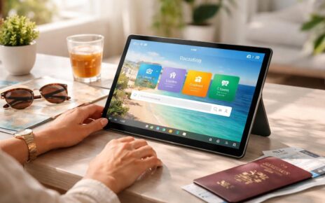 organisez facilement vos vacances en gérant hôtels, vols et locations directement depuis votre tablette windows pour un voyage sans stress.