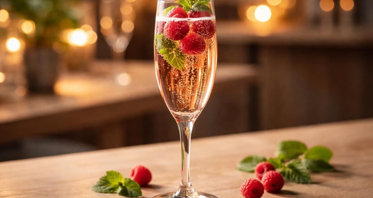 découvrez notre recette de cocktail champagne et framboise, une alliance gourmande et festive idéale pour sublimer vos soirées entre amis ou en amoureux.