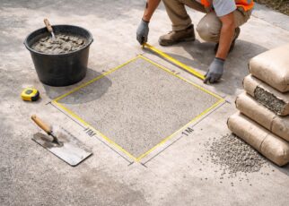 déterminez précisément le nombre de sacs de béton prêt à l'emploi nécessaires pour couvrir 1m², avec notre guide de calcul simple et efficace.