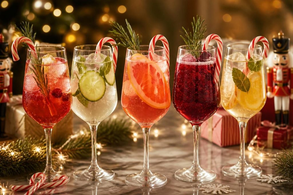 découvrez 5 recettes irrésistibles de cocktail bonbon candy cane spritzer à tester absolument pendant les fêtes pour des moments gourmands et festifs.