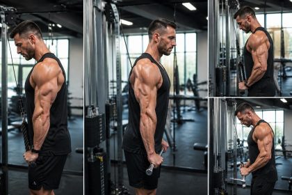 découvrez les variations d'extensions des triceps à la poulie haute qui révolutionneront votre entraînement pour des bras plus forts et sculptés.